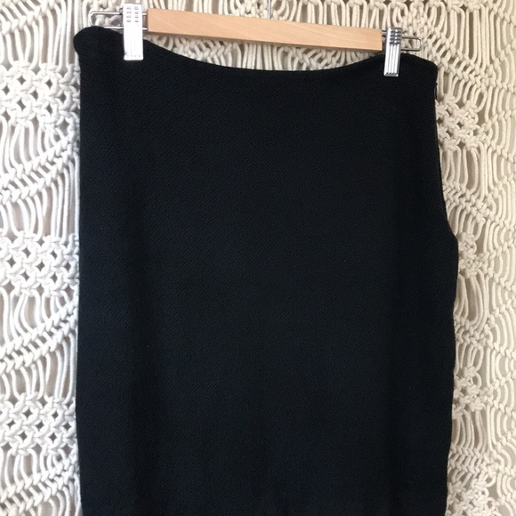 ST. John Caviar knit black mini skirt sz 8 - Picture 2 of 6